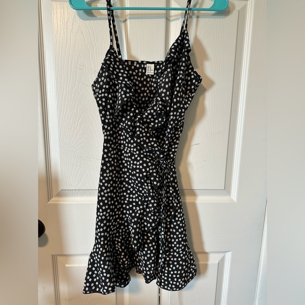 Black and White Floral Dress